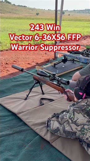 .243 Win - Vector Continental and Warrior Suppressor #vectoroptics #short #243winchester #shorts