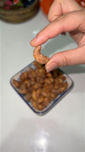 Viral Air Fryer Candied Cashews Recipe 😋 #food #recipe #cooking