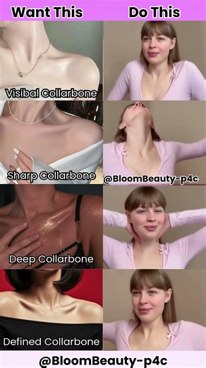4 Collarbone Types 💎 | Visible, Sharp, Deep & Defined Collarbone #Shorts