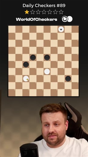 Easy week start? ✅ ⚪⚫ ⭐1/7 | Daily Checkers #89