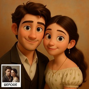 Custom 3D Cartoon Portrait From Photo | Pixar Style Digital Illustration, Personalized Couple, Family or Pet Gift - Etsy