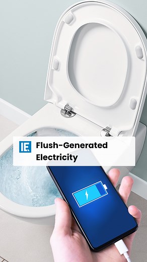 This innovative system turns toilet flushes into a captivating source of clean energy for sustainable power. | Interesting Engineering