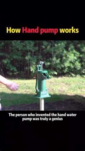 How hand pump works #usa🇺🇸 #science #knowledge