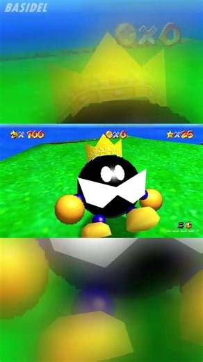 King Bob-omb Is IMPOSSIBLE In This Mario 64 Mod #shorts #mario #challenge