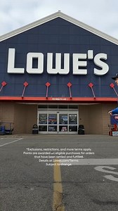 Low effort 👉 high reward. Earn points toward MyLowe’s money on every purchase. | Lowe's Home Improvement