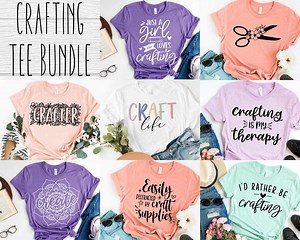 Craft SVG Bundle: Crafting Shirt Designs (digital Download) - Etsy