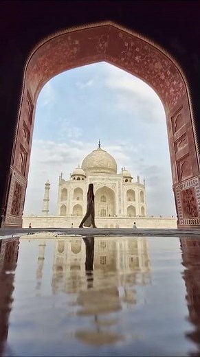 Reflecting on the Taj Mahal, India