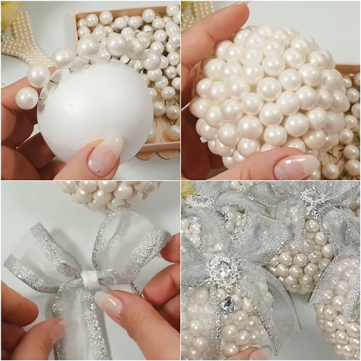 Doll up your Christmas tree with these lovely ball ornaments By: @Marine DIY Guloyan | MetDaan DIY