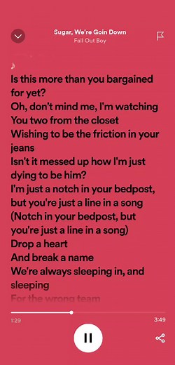 Sugar, We're Goin Down - Fall Out Boy