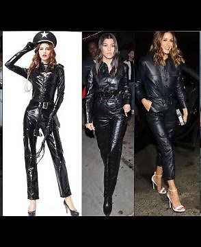 casual wear luxurious latex & leather jumpsuits & bodysuits outfits designs ideas for women's#2021