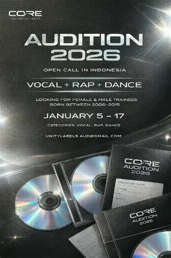 CORE Entertainment Global Audition 2026 in Indonesia