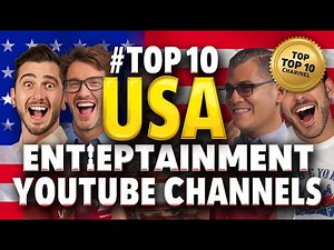 Top 10 USA Entertainment YouTube Channels 2025 🎬