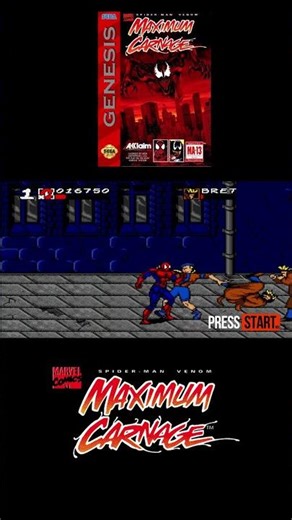 Spiderman & Venom Maximum Carnage [Sega Genesis]