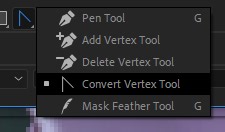 Convert Vertex Tool adds a shortcut
