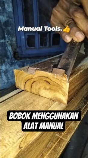 Cara bobok manual..👍 #tips #trick #woodworking #manual #manualtools #tools #reels #shorts