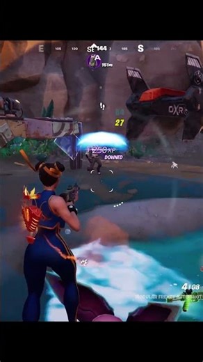 Fortnite Dealing With a Dog Man Holding a Minigun