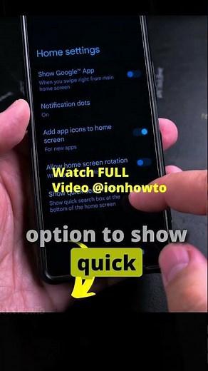How to Remove Google Search Bar on Android Home Screen