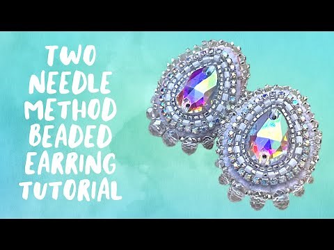 Beaded Earring Tutorial | Two Needle Method | Beading | Flat Stitch | Native Made | How To Bead