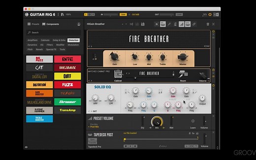 吉他效果器插件 GUITAR RIG 6使用教程