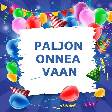 Paljon onnea vaan (marimba)