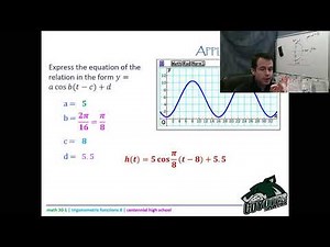 Math 30-1 - Lesson 3.8 - applications of sinusoidal functions