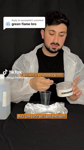 How to Make a Green Flame: Chemistry Experiment with Boric Acid