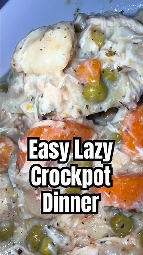 Easy Crockpot Dinner: Chicken and Dumplings made with Biscuits #foodshorts #dinnerideas