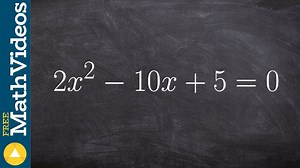 Finding the solutions by completing the square by factoring out a number