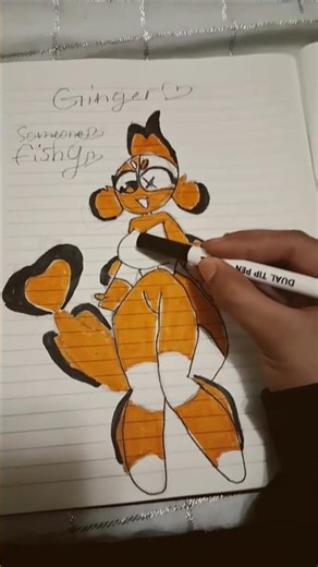 coloring Ginger from someone fishy #Gingerclownfish #Someonefishy