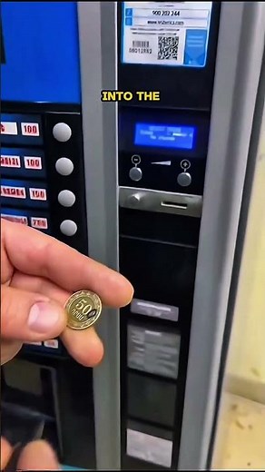 Man Outsmarts Vending Machine with a Fake Coin Trick😯