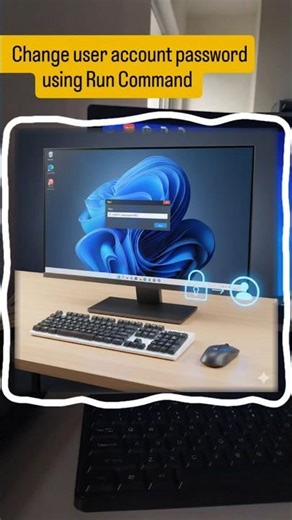 Change user account password using Run Command #computer #shortsfeed #tech