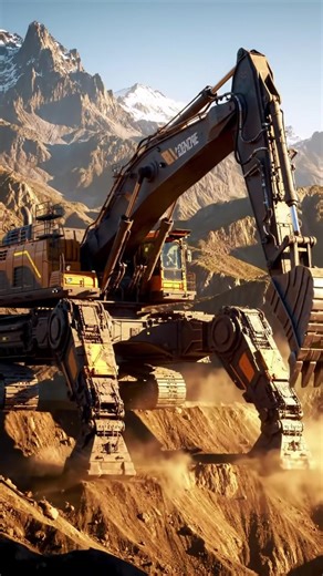 Witness the mind-blowing power of a giant spider-legged excavator, 20 times bigger than a normal one, working on the edge of a steep mountain! Its mechanical spider legs move with thunderous power, digging rocks and shaping the terrain like a futuristic beast. This hyper-realistic 3D animation showcases next-level engineering and robotics, blending heavy machinery with sci-fi imagination. The sound of engines, metal, and hydraulics makes it even more realistic and cinematic! #GiantExcavator #Spi