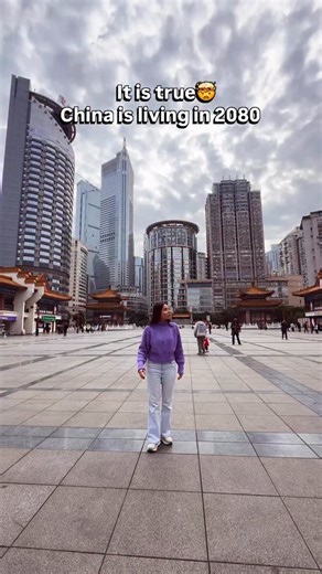 Mahi Sharma | Travel | Lifestyle on Instagram: "China is way ahead of the world 🤯🇨🇳 It’s not just about tech and robots but this is a city planning marvel, everywhere in Chongqing, it feels like you’re walking on a normal street but actually it’s some higher floor. No google maps work here and it is very difficult to navigate. This city in china has built something super unique in the entire world. It felt like I was at the main square / city / ground floor but I clearly wasn’t. Inwas actuall