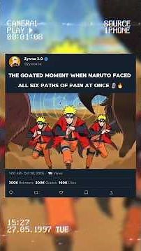 The GOATed moment when Naruto faced all Six Paths of Pain at once 🗿🔥 #naruto #viralshorts
