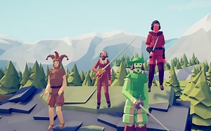 【TABS】身法四人组 VS 全等价中低级兵种 （窃贼 老师 击剑手 小丑） Totally Accurate Battle S