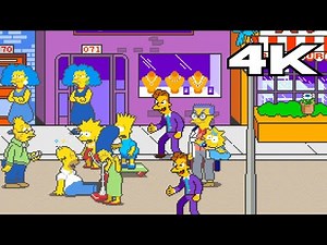 The Simpsons Arcade 4K Gameplay
