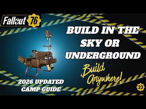 Fallout 76 How to Build a Sky Camp and an Underground Camp 2026