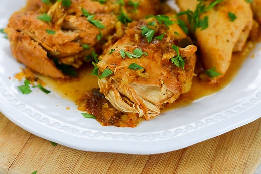 3-Ingredient Pineapple Salsa Chicken (Slow Cooker Recipe) - Dash of Jazz