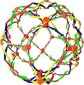 ArtCreativity Expandable Breathing Ball - Hoberman Sphere - Expanding Collapsible Ball from 6"-12" - Stress Reliever Fidget Toy for Yoga, Anxiety, Relaxation, Autistic Children - Party Favor
