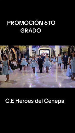 Baile de Promoción en la Graduación del 6to Grado en C.E Heroes del Cenepa