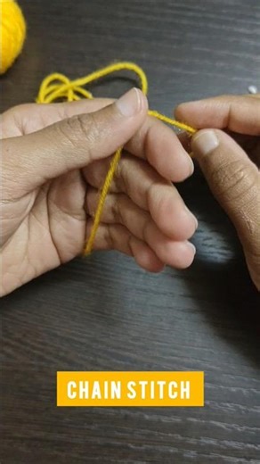 Basics of crochet: Chain Stitch #youtubeshorts #chainstitch #crochet