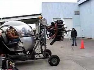 Radial Engine Test Backfires (actually it's an afterfire)