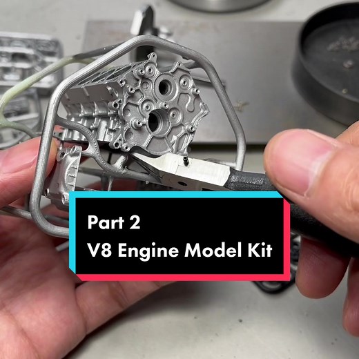 Building a V8 Engine Model Kit - Part 2 on YouTube!