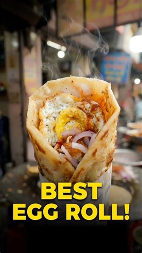 India ka Most Loved Egg Roll 😍 Street Food Magic #Shorts