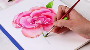 How to Paint a Realistic Watercolor Rose
