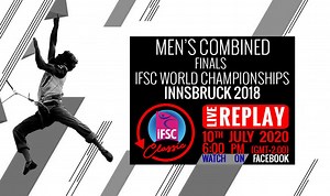 3.9K views · 122 reactions | Kick-off the weekend with us and the #IFSCwch Innsbruck 2018 Men's Combined Final on July 10 at 6pm (GMT+2). #IFSCcommunityunity #IFSCfanfriday #IFSCclassic | International Federation of Sport Climbing (IFSC) | Facebook