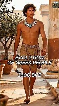 How Greek People Changed Over 3,000 Years 🇬🇷 #evolutionofnations #historyshorts