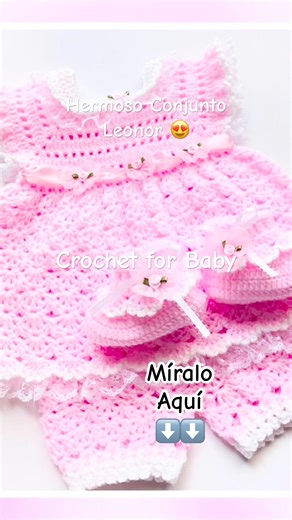 Te va encantar 😍 Conjunto de Bebe super facil NUEVO TUTORIAL #crochetforbaby #shorts #tejidobebe