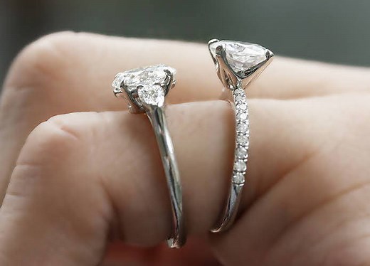 High Set vs. Low Set Engagement Rings
