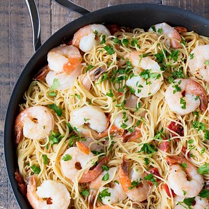 723K views · 12 reactions | This Easy Creamy Tomato Shrimp Angel Hair Pasta is ready in just 15 minutes, but it tastes like it came from a restaurant. This will quickly become a family favorite! ✅ RECIPE: https://thestayathomechef.com/easy-creamy-tomato-shrimp-angel-hair-pasta/ | Recipes | Facebook